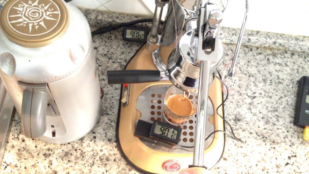 Group head and portafilter thermometers for La Pavoni lever espresso machines