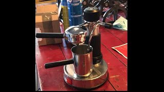 Espresso machine part on turning lathe – AMA Milano